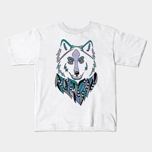 Aqua Wolf Kids T-Shirt